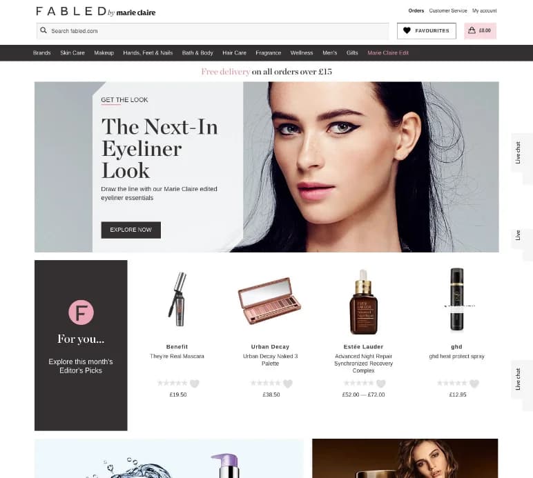 Fabled by Marie Claire brand and retail