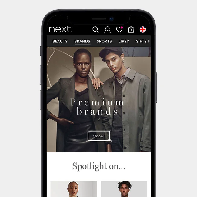 Next ecommerce experience